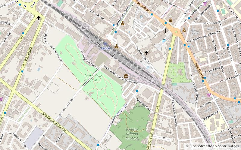 museo ferroviario della puglia lecce location map