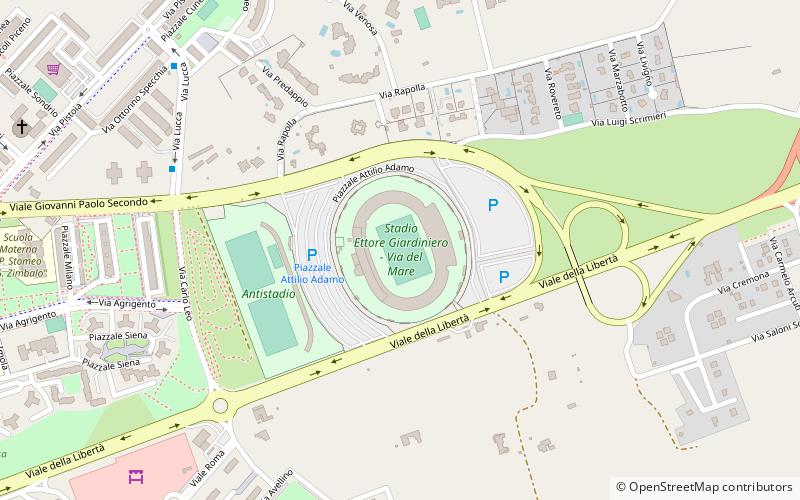 Stade Via del Mare location map