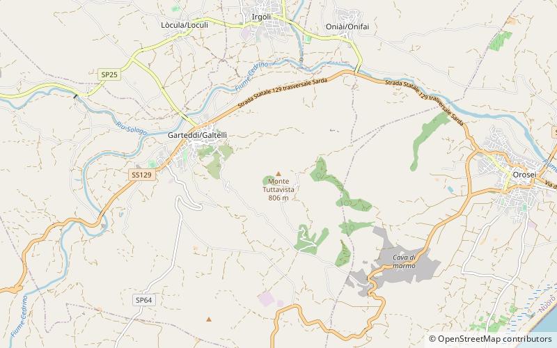 Monte Tuttavista location map
