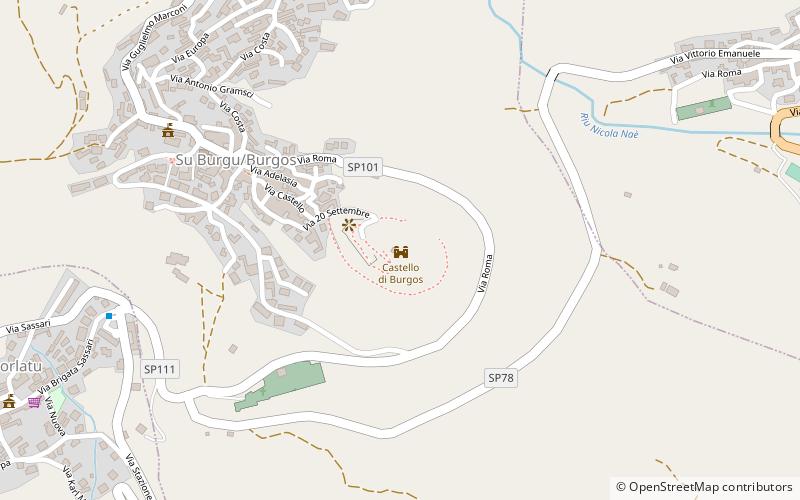 Castello di Burgos location map