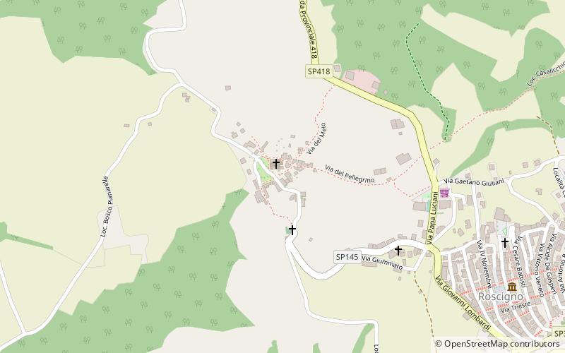 Roscigno Vecchia location map
