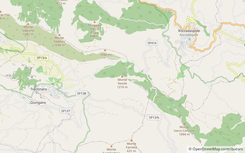vesole parc national du cilento et du val de diano location map