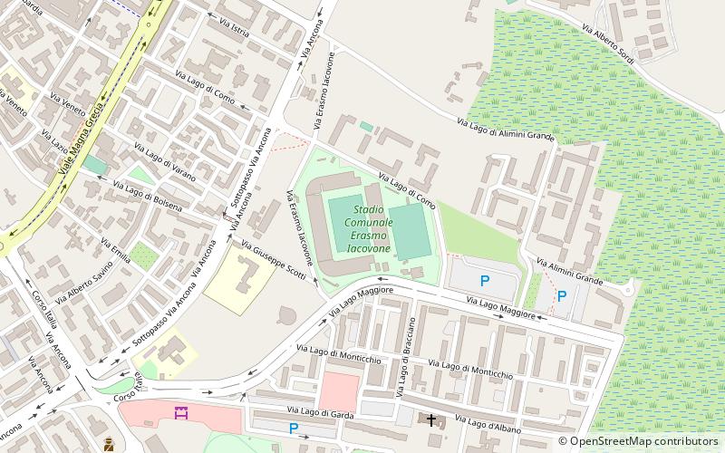 Stadio Erasmo Iacovone location map