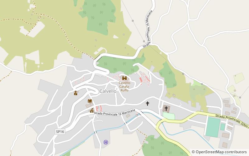 castello carafa ruffo calvello location map
