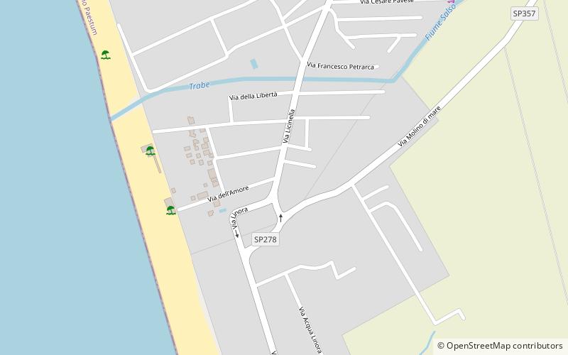 grab des tauchers paestum location map