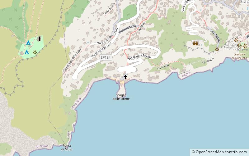 church of santandrea capri location map
