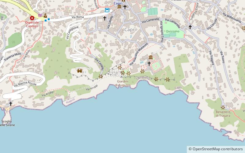 Gardens of Augustus location map