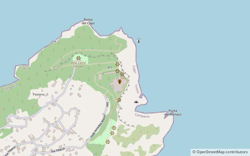 Villa Jovis location map