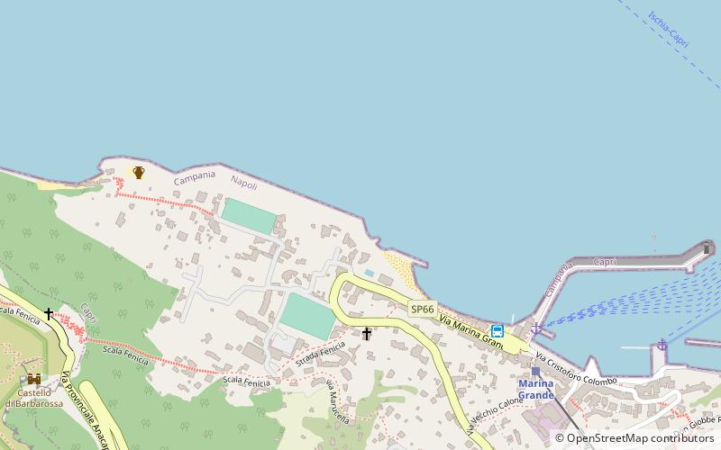 palazzo a mare capri location map