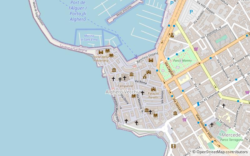 Alghero Cathedral location map