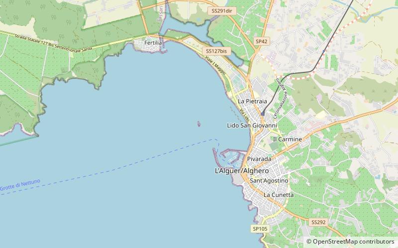 Isolotto della Maddalena Lighthouse location map