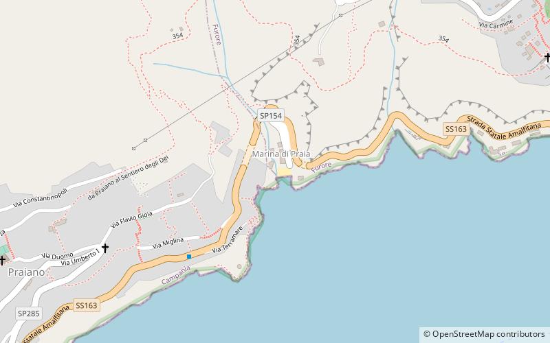 Marina di Praia location map