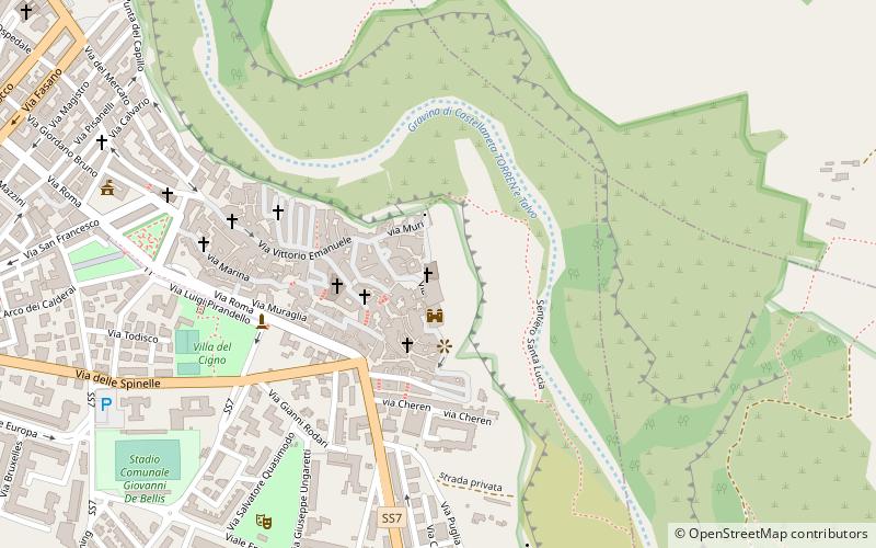 Castellaneta Cathedral location map