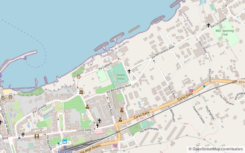 stadio italia sorrente location map