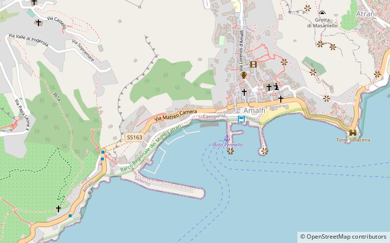 Amalfi Coast location map