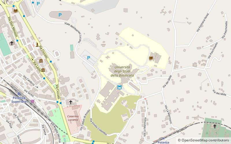 Università degli Studi della Basilicata location map