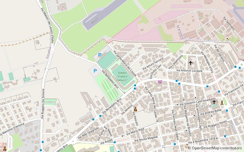 Stadio Franco Fanuzzi location map