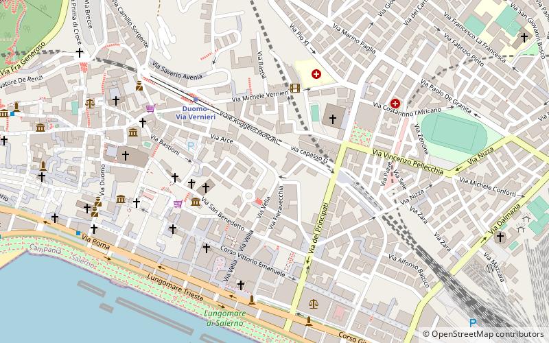 Acquedotto medievale di Salerno location map