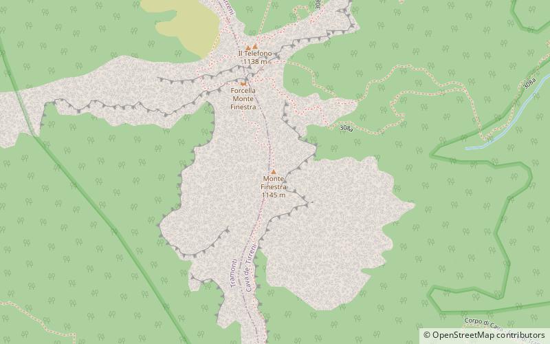 Monte Finestra location map