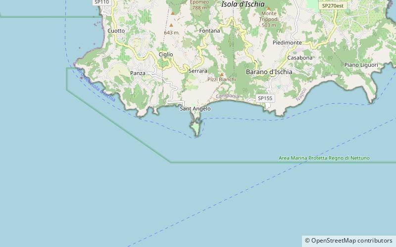 sant angelo dischia small harbour wyspa ischia location map