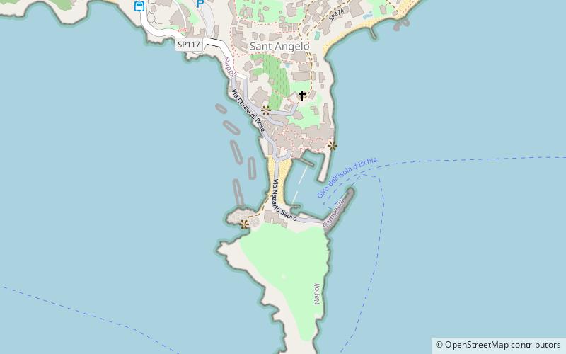spiaggia di santangelo ischia location map