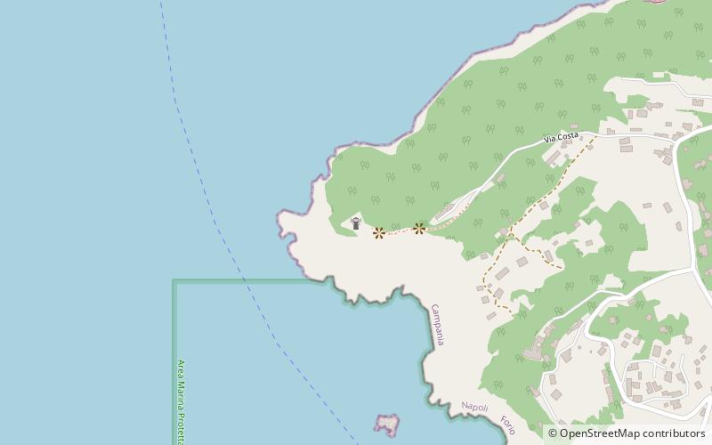 Punta Imperatore Lighthouse location map