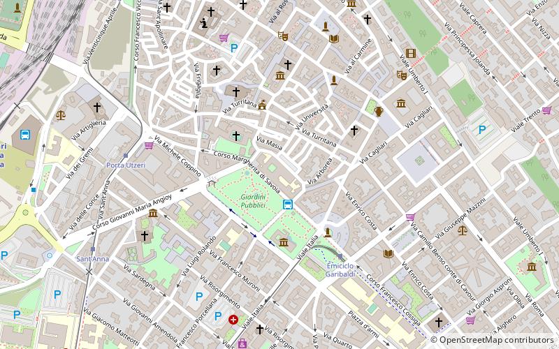 University of Sassari location map
