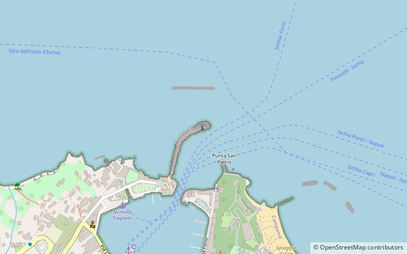 Phare du port d'Ischia location map