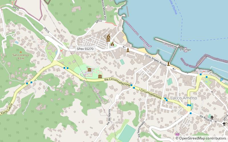 villa arbusto ischia location map