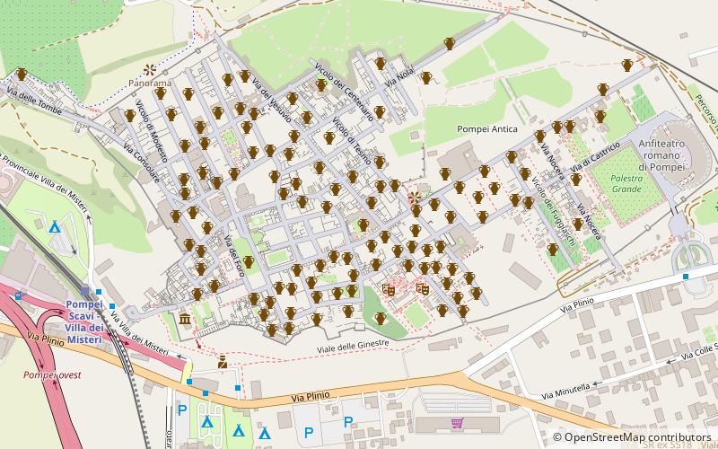 Pompéi location map