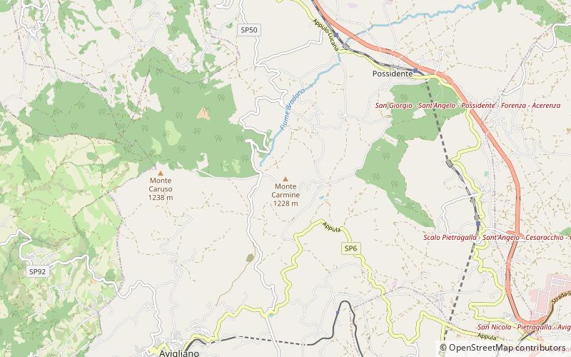 Monte Carmine location map