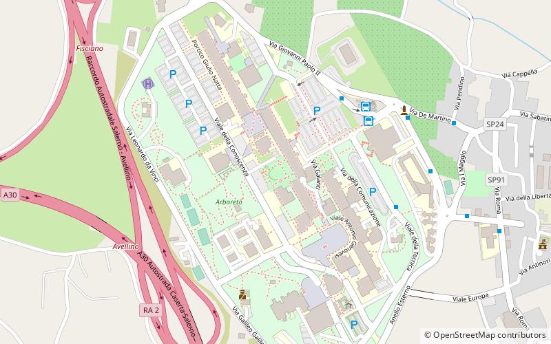 Universität Salerno location map