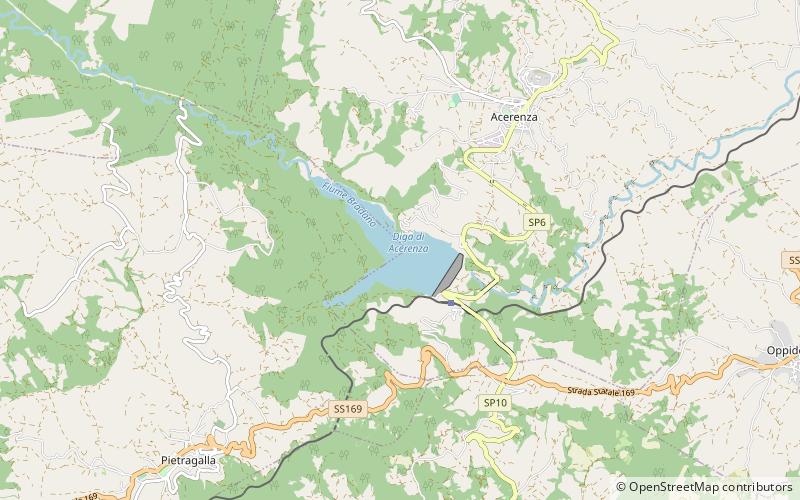 Lac d'Acerenza location map