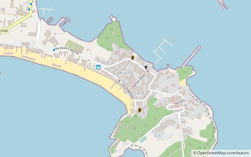 Misène location map