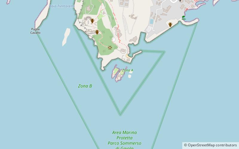 Gaiola Island location map