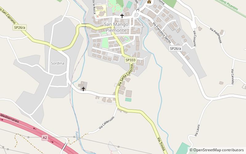 San Mango Piemonte location map