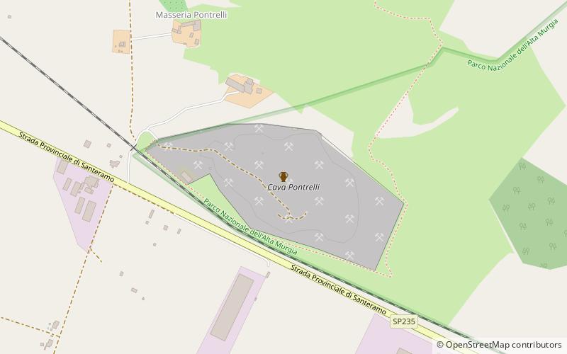 dinosaur quarry of altamura location map