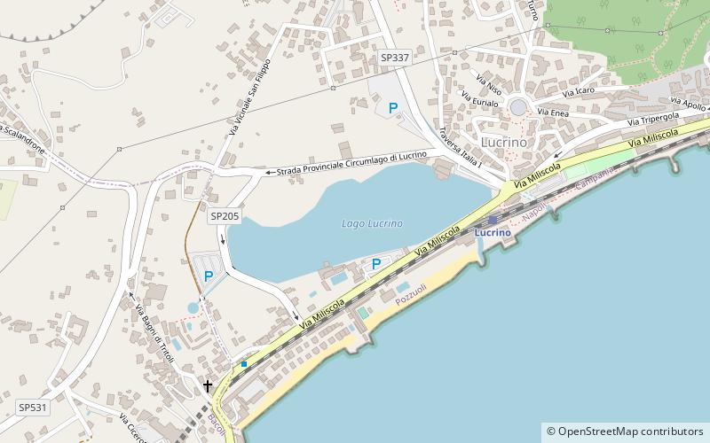 Lago Lucrino location map