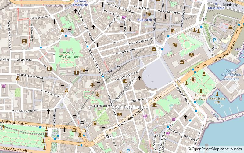 Galleria Borbonica location map