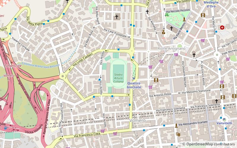 Stadio Arturo Collana location map