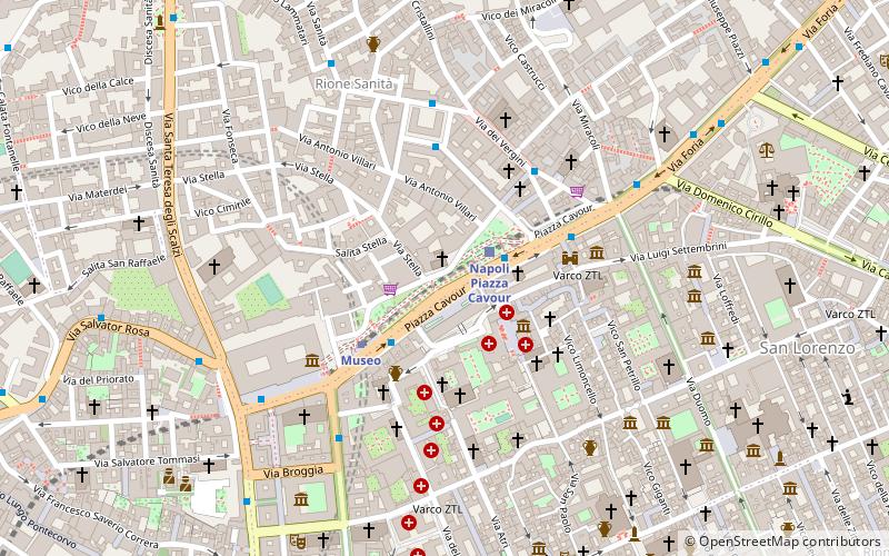 Piazza Cavour location map