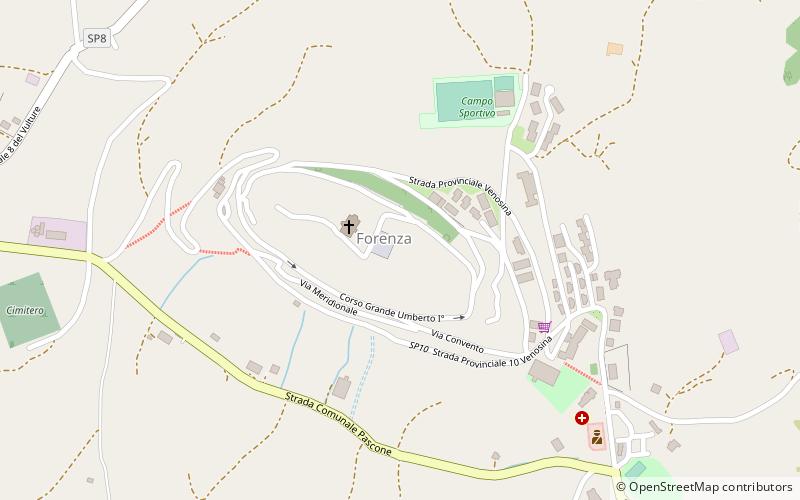 Forenza location map