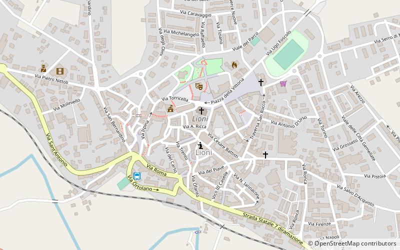 Lioni location map