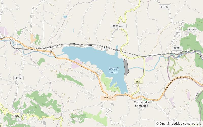 Lago di Conza location map
