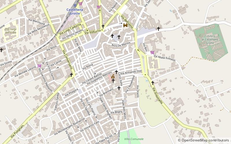 st francis of assisi church castellana grotte location map
