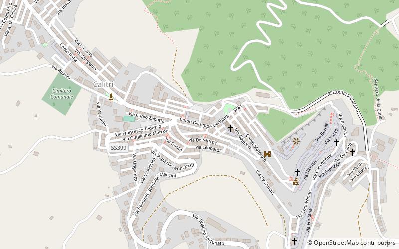 Calitri location map