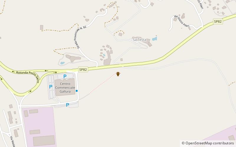 Pozzo sacro di Sa Testa location map