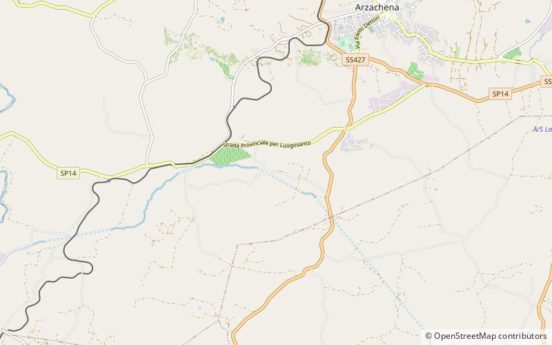 Nuraghe La Prisgiona location map