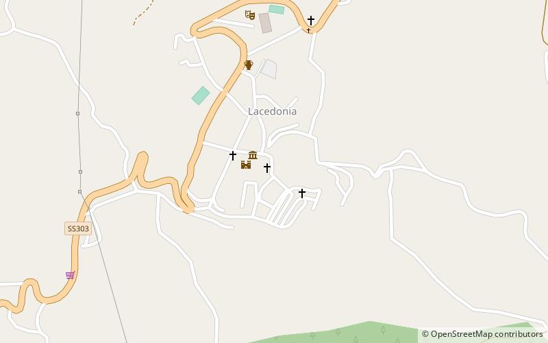 lacedonia cathedral location map