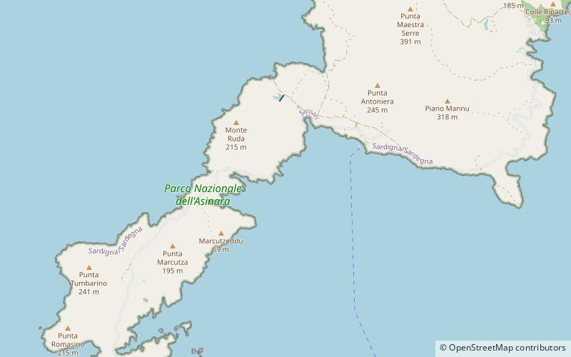 Asinara National Park location map